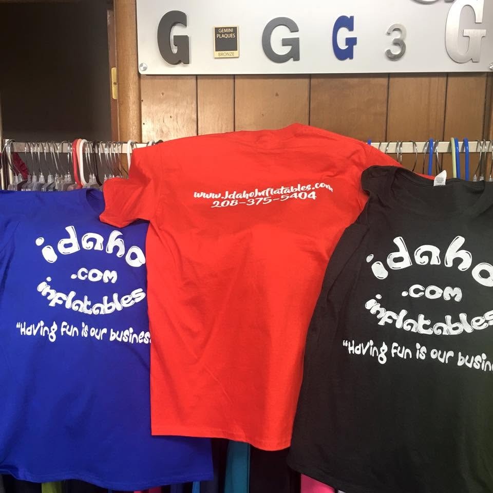 Idaho Inflatables Screen Printed Shirts